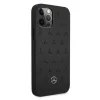 Mercedes-Benz iPhone 12 Pro Max 6,7 palca pevné puzdro koža Stars Pattern čierne