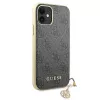 Guess GUHCN61GF4GGR iPhone 11 6,1 palca pevné puzdro 4G Charms Collection - sivá