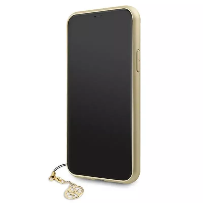 Guess GUHCN61GF4GGR iPhone 11 6,1 palca pevné puzdro 4G Charms Collection - sivá