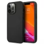 AMG AMHCP13LDOLBK pevné puzdro pre iPhone 13 Pro pravá koža Hot Stamped čierne