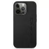 AMG AMHCP13LDOLBK pevné puzdro pre iPhone 13 Pro pravá koža Hot Stamped čierne