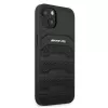 AMG AMHCP13SGSEBK iPhone 13 Mini 5,4 palca pevné puzdro koža čierne s vyrazenými líniami