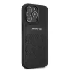 AMG AMHCP13LOSDBK pevné puzdro pre iPhone 13 Pro koža Curved Lines čierne