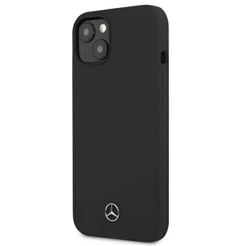 Mercedes-Benz Silicone Line pevné puzdro pre Apple iPhone 13 mini 5,4 palca - čierne