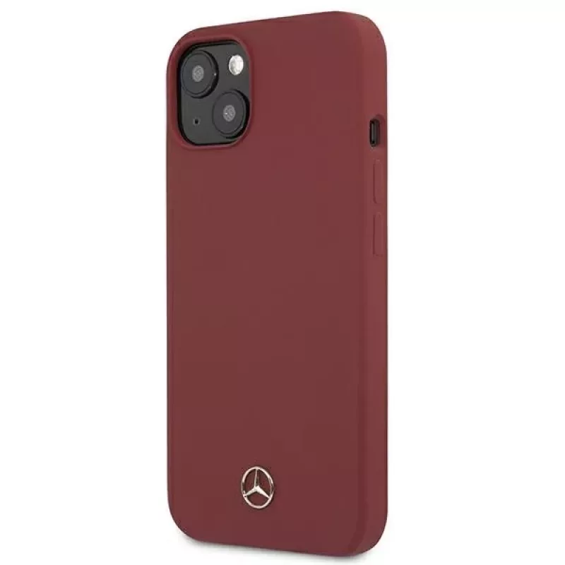 Mercedes-Benz Silicone Line pevné puzdro pre iPhone 13/14/15 6,1 palca červené