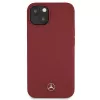 Mercedes-Benz Silicone Line pevné puzdro pre iPhone 13/14/15 6,1 palca červené