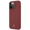 MERCEDES-BENZ MEHCP13LSILRE Silicone Line pevné puzdro pre iPhone 13 Pro / 13 6,1 palca červené