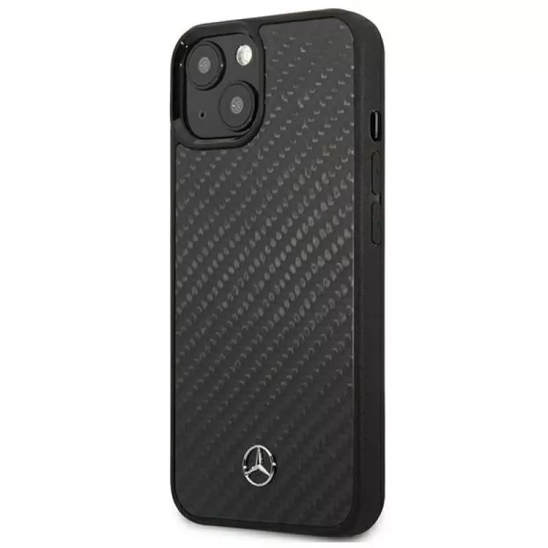 MERCEDES-BENZ MEHCP13SRCABK Dynamic Line pevné puzdro pre Apple iPhone 13 Mini 5,4 palca - čierne Carbon