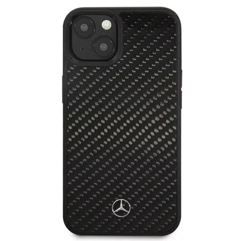 MERCEDES-BENZ MEHCP13SRCABK Dynamic Line pevné puzdro pre Apple iPhone 13 Mini 5,4 palca - čierne Carbon