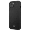 Mercedes-Benz iPhone 13 Mini pevné puzdro koža Stars Pattern čierne