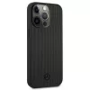 Mercedes-Benz MEHCP13LMBLBK iPhone 13 Pro /13 6,1 palca čierne pevné puzdro koža Meshed Metal Logo
