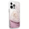 Guess GUHCP13XLG4GPI pevné puzdro pre Apple iPhone 13 Pro Max 6,7 palca ružové Liquid Glitter 4G Big