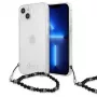 Guess GUHCP13MKPSBK iPhone 13 / 14 / 15 6,1 palca priehľadné pevné puzdro Black Pearl
