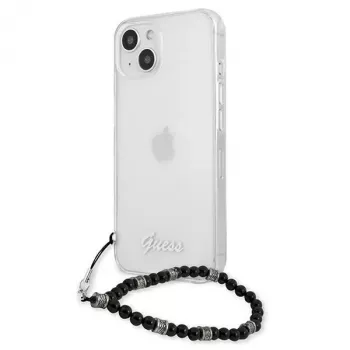 Guess GUHCP13MKPSBK iPhone 13 / 14 / 15 6,1 palca priehľadné pevné puzdro Black Pearl
