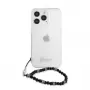 Guess GUHCP13LKPSBK Black Pearl pevné puzdro pre Apple iPhone 13 Pro / 13 6,1 palca priehľadné