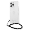 Guess GUHCP13XKPSBK iPhone 13 Pro Max 6,7 palca priehľadné pevné puzdro Black Pearl