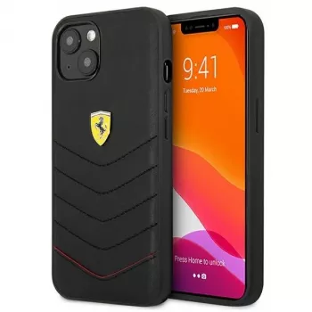 Ferrari FEHCP13SRQUK iPhone 13 Mini 5,4 palca čierne pevné puzdro Off Track Quilted