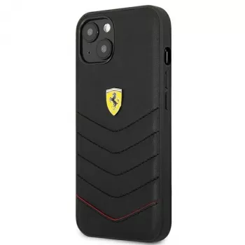 Ferrari FEHCP13SRQUK iPhone 13 Mini 5,4 palca čierne pevné puzdro Off Track Quilted