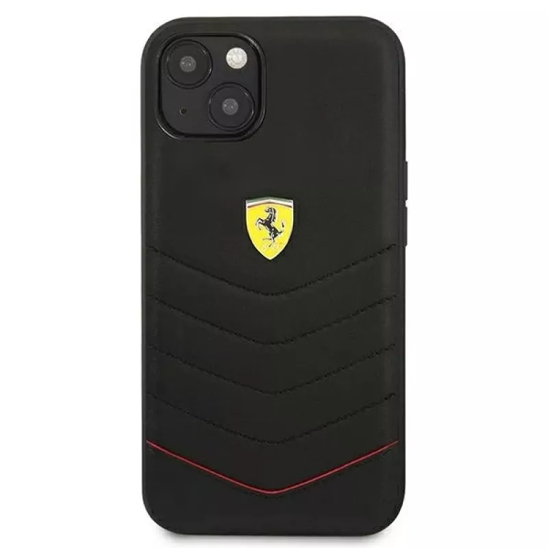 Ferrari FEHCP13SRQUK iPhone 13 Mini 5,4 palca čierne pevné puzdro Off Track Quilted