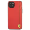 Ferrari On Track Carbon Stripe pevné puzdro pre Apple iPhone 13 mini 5,4 palca červené