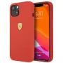Ferrari FESSIHCP13SRE silikónové pevné puzdro pre Apple iPhone 13 mini 5,4 palca červené