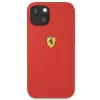 Ferrari FESSIHCP13SRE silikónové pevné puzdro pre Apple iPhone 13 mini 5,4 palca červené