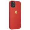Ferrari FESSIHCP13SRE silikónové pevné puzdro pre Apple iPhone 13 mini 5,4 palca červené