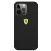 Ferrari FESSIHCP13LBK silikónové pevné puzdro pre iPhone 13 Pro / 13, čierne