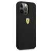 Ferrari FESSIHCP13LBK silikónové pevné puzdro pre iPhone 13 Pro / 13, čierne