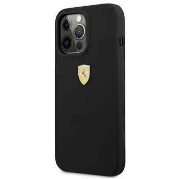 Ferrari FESSI pevné puzdro silikónové pre iPhone 13 Pro Max 6,7 palca čierne