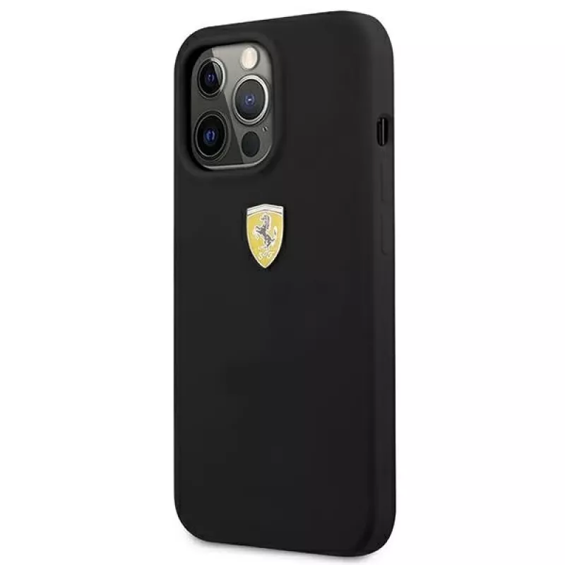 Ferrari FESSI pevné puzdro silikónové pre iPhone 13 Pro Max 6,7 palca čierne