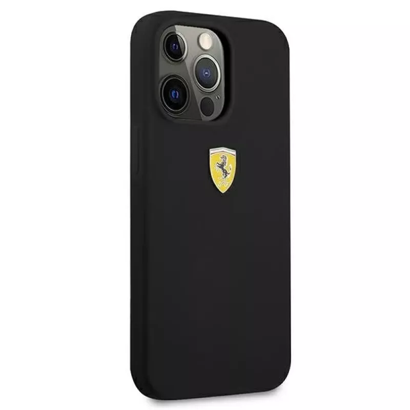Ferrari FESSI pevné puzdro silikónové pre iPhone 13 Pro Max 6,7 palca čierne