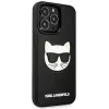 Karl Lagerfeld KLHCP13LCH3DBK pevné puzdro 3D Rubber Choupette pre iPhone 13 Pro / 13 6,1 palca čierne