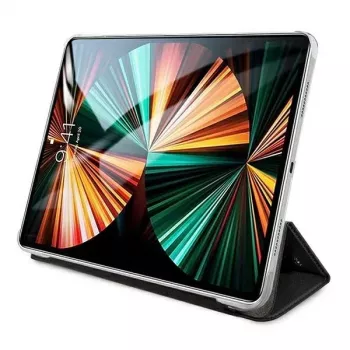Karl Lagerfeld KLFC12OKMK puzdro s klopou pre iPad Pro 12,9 palca (2021/2022) - čierne Saffiano Karl Iconic