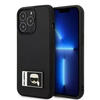 Karl Lagerfeld KLHCP13X3DKPK Ikonik Patch pevné puzdro pre iPhone 13 Pro Max 6,7 palca čierne