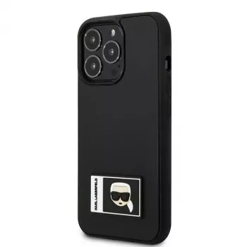 Karl Lagerfeld KLHCP13X3DKPK Ikonik Patch pevné puzdro pre iPhone 13 Pro Max 6,7 palca čierne