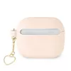 Guess GUA3LSCHSP Charm Heart Collection silikónové puzdro pre Apple AirPods 3. generácie - ružové