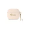 Guess GUA3LSCHSP Charm Heart Collection silikónové puzdro pre Apple AirPods 3. generácie - ružové
