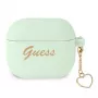 Guess GUA3LSCHSN puzdro na AirPods 3 zelené silikón Charm Heart Collection