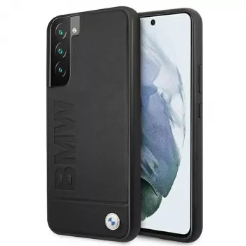 BMW pevné puzdro pre Samsung Galaxy S22+ čierne Signature Logo Imprint