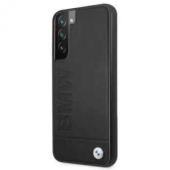 BMW pevné puzdro pre Samsung Galaxy S22+ čierne Signature Logo Imprint