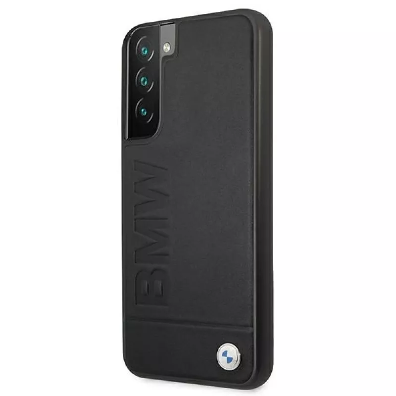 BMW pevné puzdro pre Samsung Galaxy S22+ čierne Signature Logo Imprint