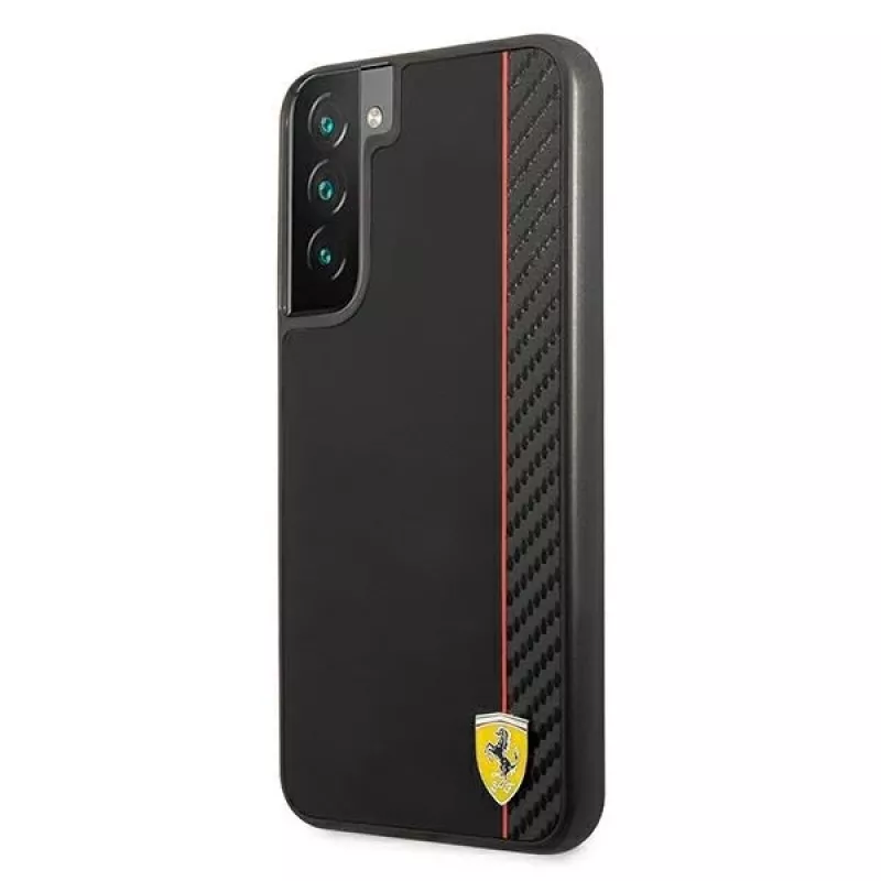 Ferrari FESAXHCS22MBK S22+ S906 čierne pevné puzdro On Track Carbon Stripe