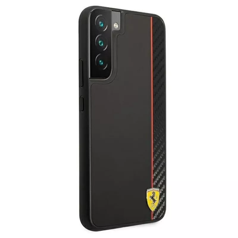 Ferrari FESAXHCS22MBK S22+ S906 čierne pevné puzdro On Track Carbon Stripe