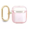 Guess GUA2HHTSP Strap Collection ochranné puzdro pre Apple AirPods 1/2 - ružové