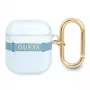Guess GUA2HHTSB AirPods 1/2 puzdro modré Strap Collection