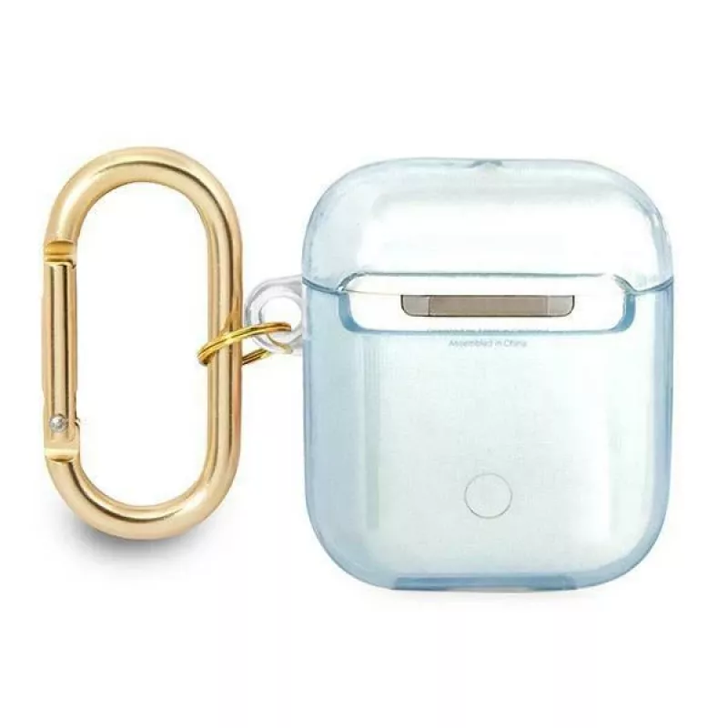 Guess GUA2HHTSB AirPods 1/2 puzdro modré Strap Collection