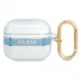 Guess GUA3HHTSB Strap Collection ochranné puzdro pre Apple AirPods 3. generácie - modré