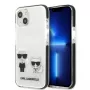 KARL LAGERFELD iPhone 13 mini pevné puzdro biele Karl & Choupette