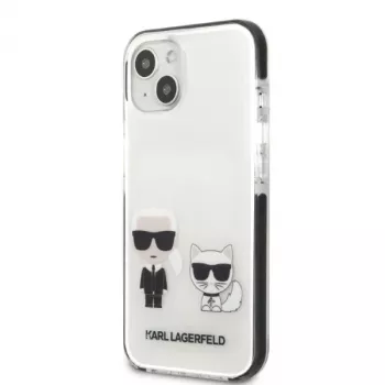 KARL LAGERFELD iPhone 13 mini pevné puzdro biele Karl & Choupette